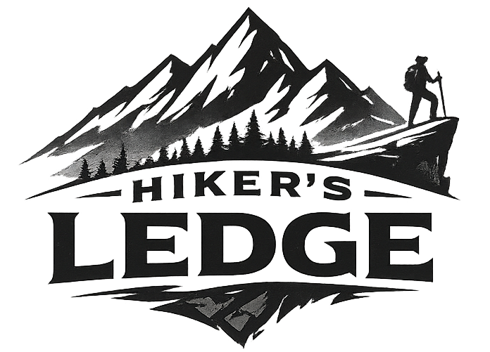 hiker's ledge logo design